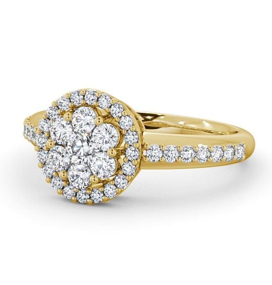  Cluster Diamond Ring 9K Yellow Gold - Derwent CL43_YG_THUMB2 