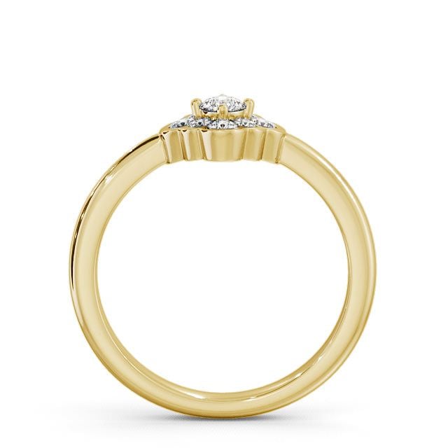 Cluster Diamond Ring 18K Yellow Gold - Saughton CL44_YG_UP