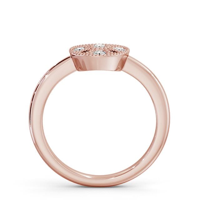 Cluster Diamond Ring 18K Rose Gold - Thorley CL45_RG_UP