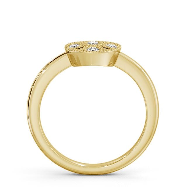 Cluster Diamond Ring 9K Yellow Gold - Thorley CL45_YG_UP