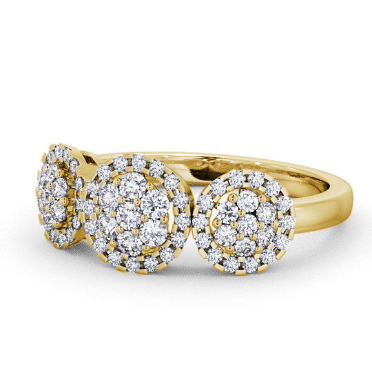  Cluster Round Diamond 0.46ct Ring 18K Yellow Gold - Glespin CL47_YG_THUMB2 