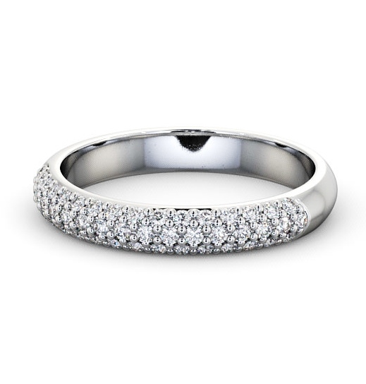  Pave Half Eternity Diamond 0.30ct Ring Platinum - Germoe CL50_WG_THUMB2 
