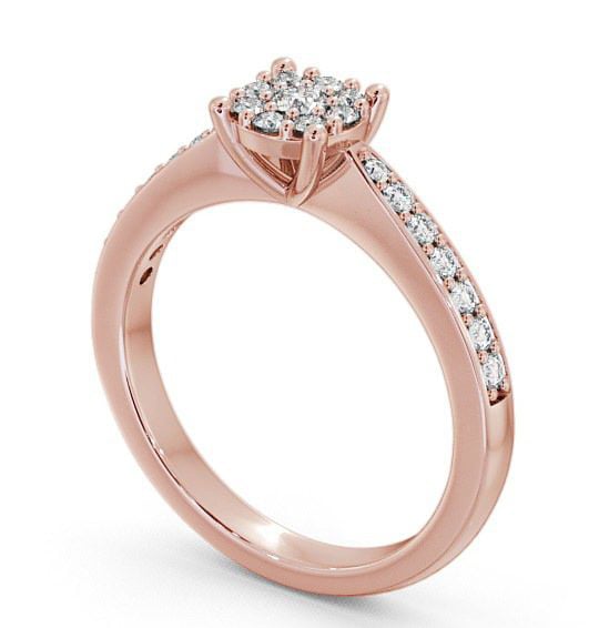  Cluster Diamond Ring 9K Rose Gold - Styal CL8_RG_THUMB1 