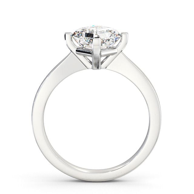 Asscher Diamond Engagement Ring Platinum Solitaire - Aston ENAS1_WG_UP