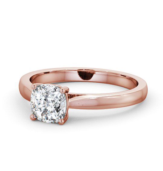  Cushion Diamond Engagement Ring 9K Rose Gold Solitaire - Alscot ENCU1_RG_THUMB2 
