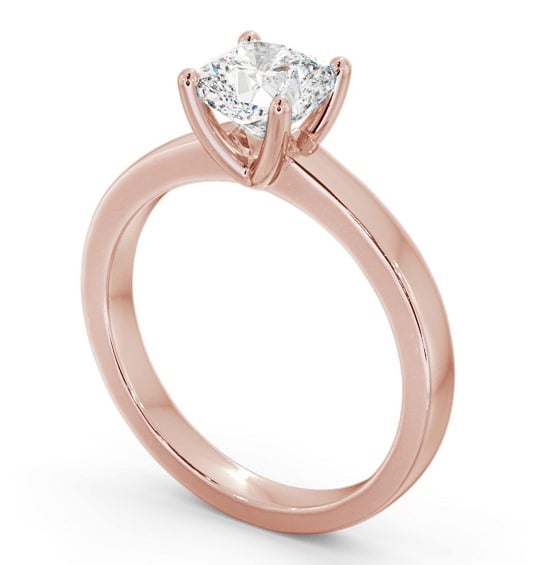 Cushion Diamond Engagement Ring 9K Rose Gold Solitaire - Antoinette ENCU20_RG_THUMB1