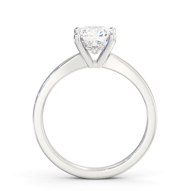 Cushion Diamond Engagement Ring 18K White Gold Solitaire - Otra ENCU21_WG_UP