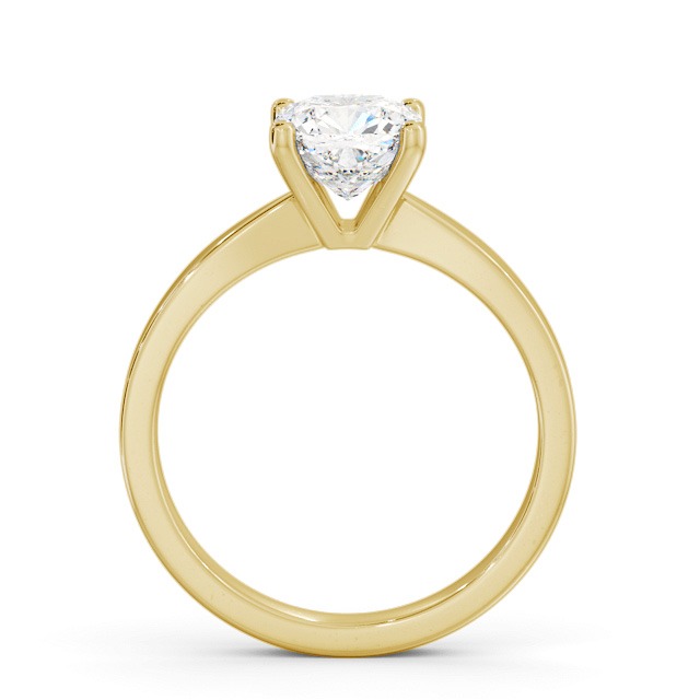 Cushion Diamond Engagement Ring 9K Yellow Gold Solitaire - Otra ENCU21_YG_UP