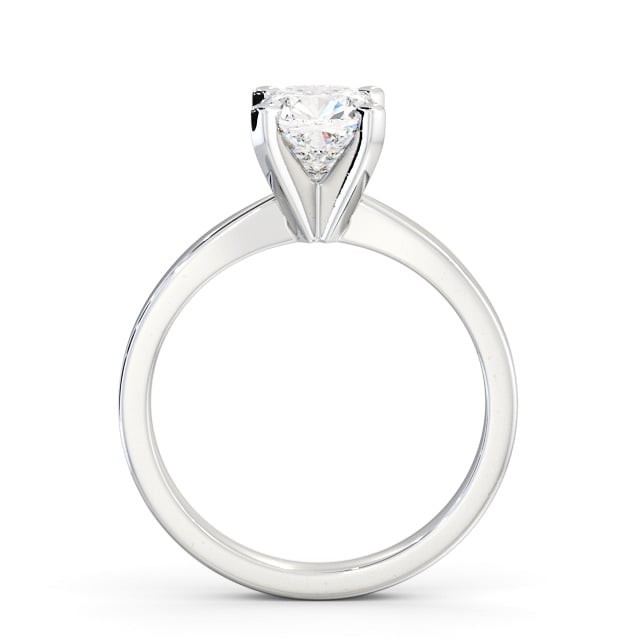 Cushion Diamond Engagement Ring 18K White Gold Solitaire - Dillington ENCU22_WG_UP