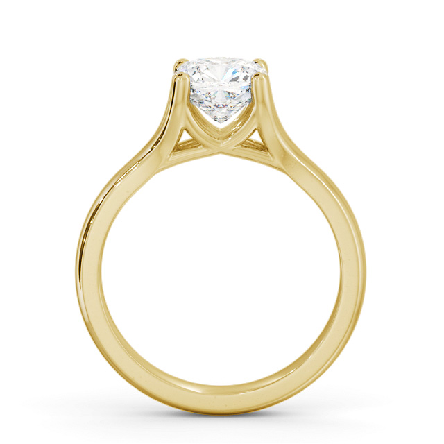 Cushion Diamond Engagement Ring 9K Yellow Gold Solitaire - Gonila ENCU31_YG_UP