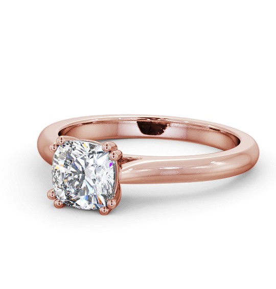  Cushion Diamond Engagement Ring 9K Rose Gold Solitaire - Brandsby ENCU35_RG_THUMB2 
