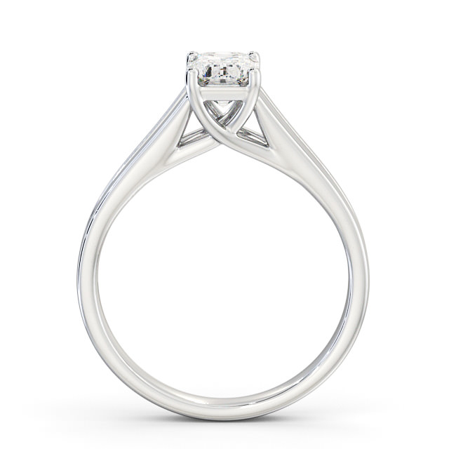 Emerald Diamond Engagement Ring Palladium Solitaire - Piranel ENEM26_WG_UP
