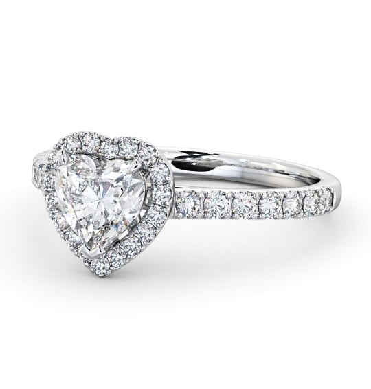  Halo Heart Diamond Engagement Ring 9K White Gold - Penelope ENHE10_WG_THUMB2 