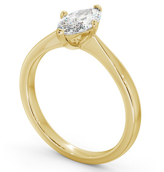 Marquise Diamond Engagement Ring 9K Yellow Gold Solitaire - Calanais ENMA15_YG_THUMB1