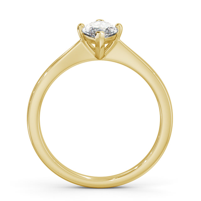 Marquise Diamond Engagement Ring 18K Yellow Gold Solitaire - Calanais ENMA15_YG_UP