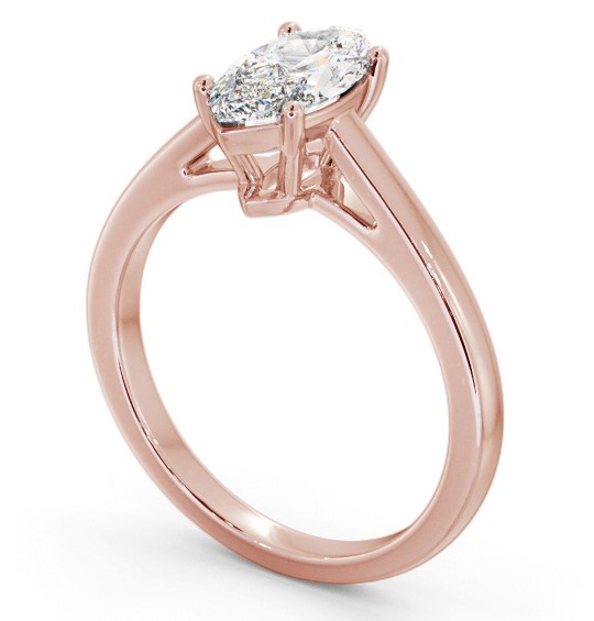Marquise Diamond Engagement Ring 18K Rose Gold Solitaire - Nasam ENMA25_RG_THUMB1