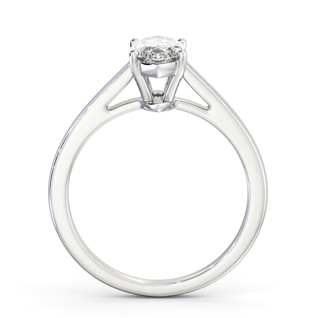 Marquise Diamond Engagement Ring 18K White Gold Solitaire - Nasam ENMA25_WG_UP