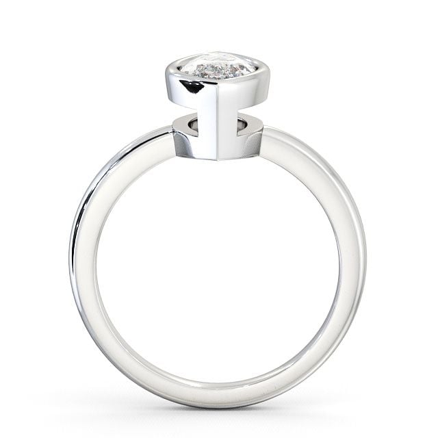 Marquise Diamond Engagement Ring Palladium Solitaire - Langley ENMA4_WG_UP