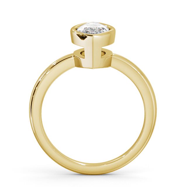 Marquise Diamond Engagement Ring 18K Yellow Gold Solitaire - Langley ENMA4_YG_UP