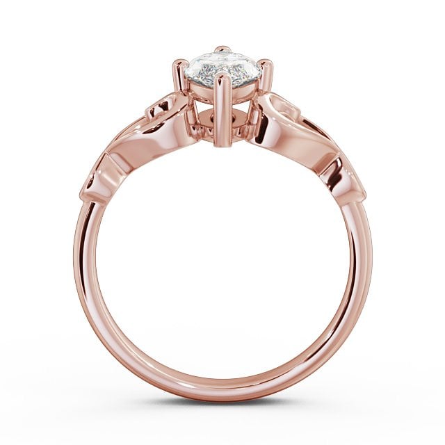 Marquise Diamond Engagement Ring 9K Rose Gold Solitaire - Megan ENMA7_RG_UP