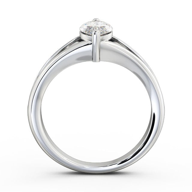 Marquise Diamond Engagement Ring 9K White Gold Solitaire - Rosario ENMA8_WG_UP