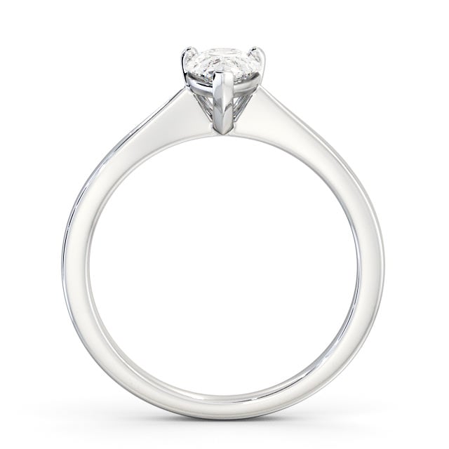 Pear Diamond Engagement Ring Palladium Solitaire - Ilmer ENPE14_WG_UP
