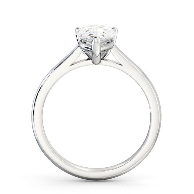 Pear Diamond Engagement Ring 9K White Gold Solitaire - Elphin ENPE2_WG_UP
