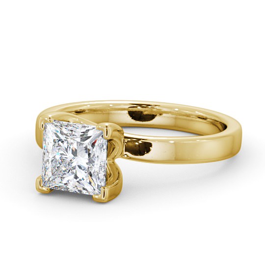  Princess Diamond Engagement Ring 18K Yellow Gold Solitaire - Milby ENPR10_YG_THUMB2 