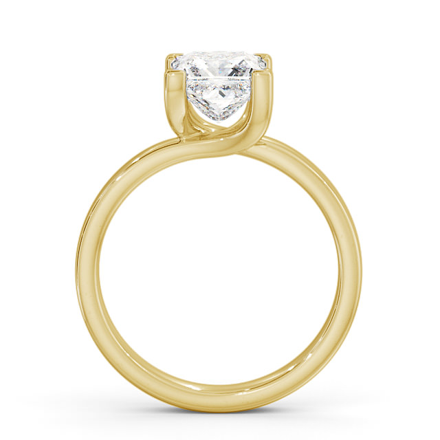 Princess Diamond Engagement Ring 9K Yellow Gold Solitaire - Milby ENPR10_YG_UP