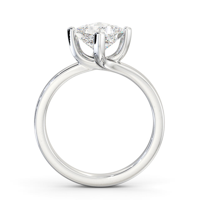 Princess Diamond Engagement Ring Platinum Solitaire - Semley ENPR11_WG_UP