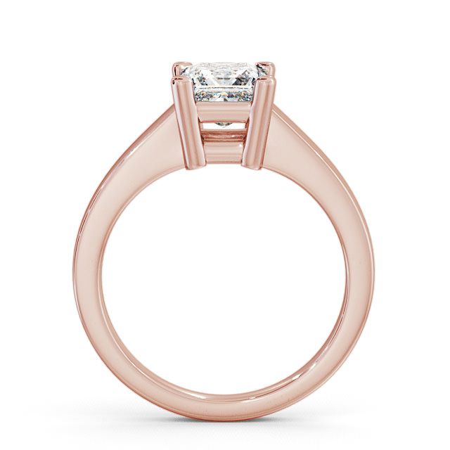 Princess Diamond Engagement Ring 18K Rose Gold Solitaire - Eyre ENPR12_RG_UP
