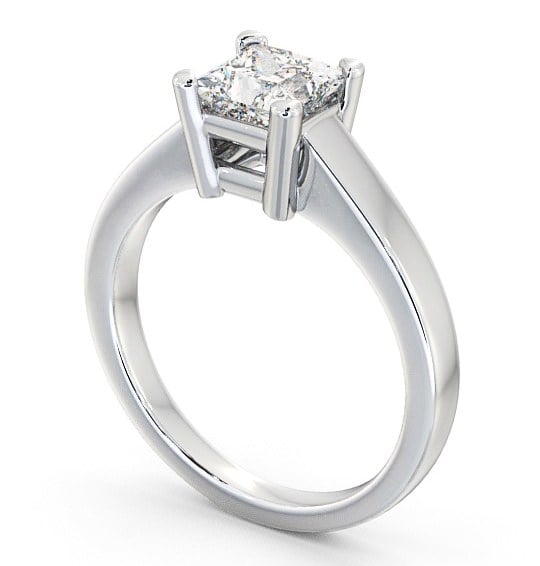 Princess Diamond Engagement Ring Palladium Solitaire - Eyre ENPR12_WG_THUMB1