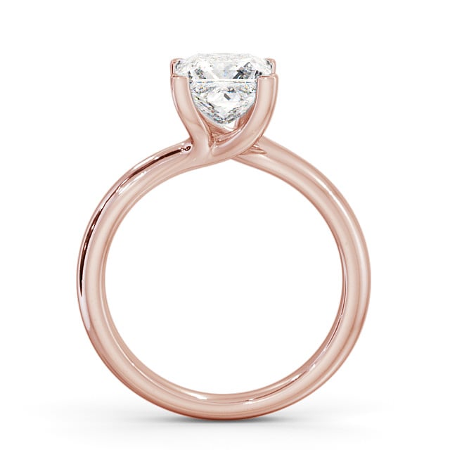 Princess Diamond Engagement Ring 18K Rose Gold Solitaire - Ryal ENPR16_RG_UP