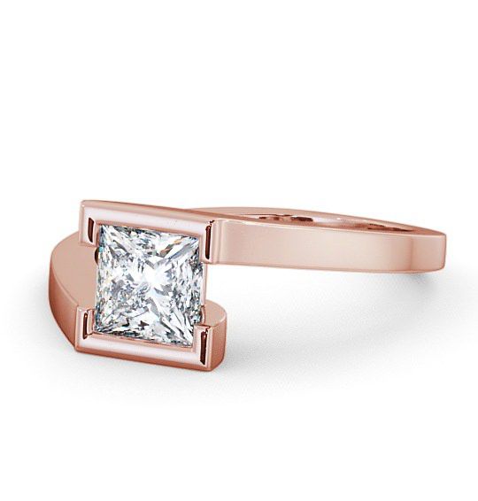  Princess Diamond Engagement Ring 9K Rose Gold Solitaire - Frieth ENPR17_RG_THUMB2 