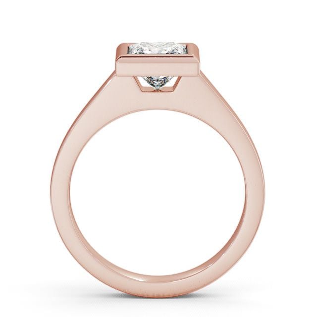 Princess Diamond Engagement Ring 9K Rose Gold Solitaire - Shoreley ENPR19_RG_UP