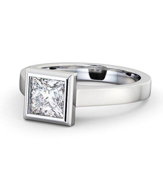  Princess Diamond Engagement Ring 9K White Gold Solitaire - Shoreley ENPR19_WG_THUMB2 