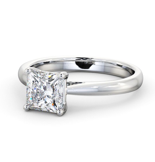  Princess Diamond Engagement Ring Platinum Solitaire - Gorgie ENPR2_WG_THUMB2 