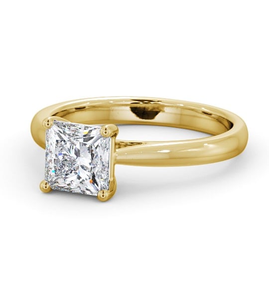  Princess Diamond Engagement Ring 18K Yellow Gold Solitaire - Gorgie ENPR2_YG_THUMB2 