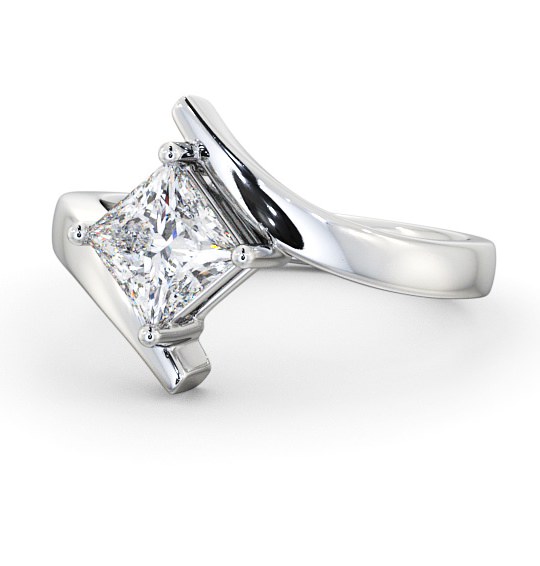  Princess Diamond Engagement Ring Platinum Solitaire - Arbury ENPR34_WG_THUMB2 