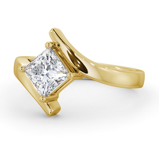  Princess Diamond Engagement Ring 18K Yellow Gold Solitaire - Arbury ENPR34_YG_THUMB2 