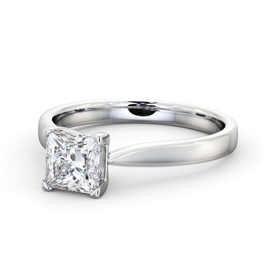  Princess Diamond Engagement Ring 18K White Gold Solitaire - Edelina ENPR37_WG_THUMB2 