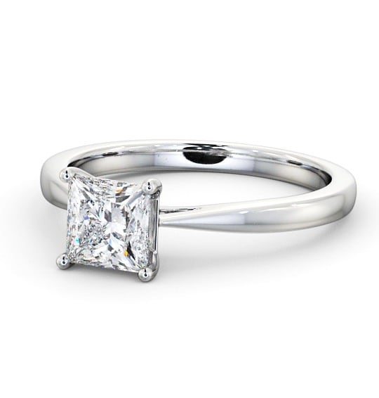  Princess Diamond Engagement Ring 18K White Gold Solitaire - Monaco ENPR39_WG_THUMB2 