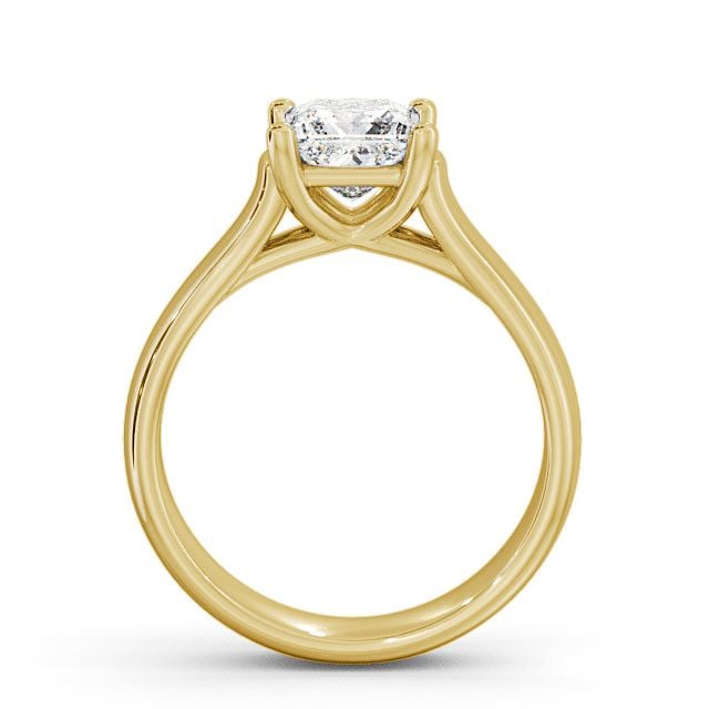 Princess Diamond Engagement Ring 9K Yellow Gold Solitaire - Lamas ENPR3_YG_UP