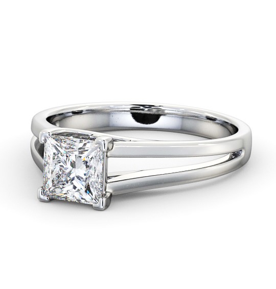  Princess Diamond Engagement Ring Platinum Solitaire - Gemini ENPR43_WG_THUMB2 