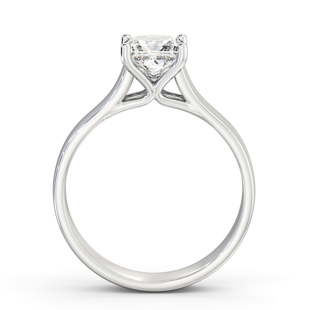 Princess Diamond Engagement Ring Palladium Solitaire - Ramona ENPR46_WG_UP
