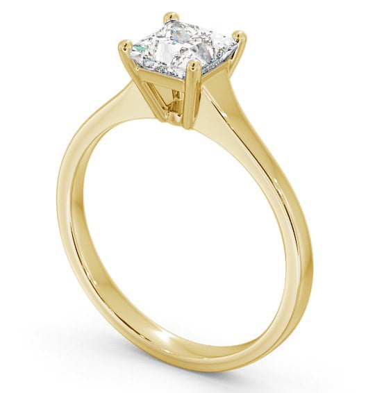 Princess Diamond Engagement Ring 18K Yellow Gold Solitaire - Verity ENPR47_YG_THUMB1