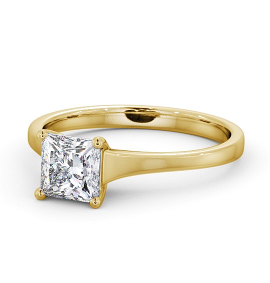  Princess Diamond Engagement Ring 18K Yellow Gold Solitaire - Verity ENPR47_YG_THUMB2 