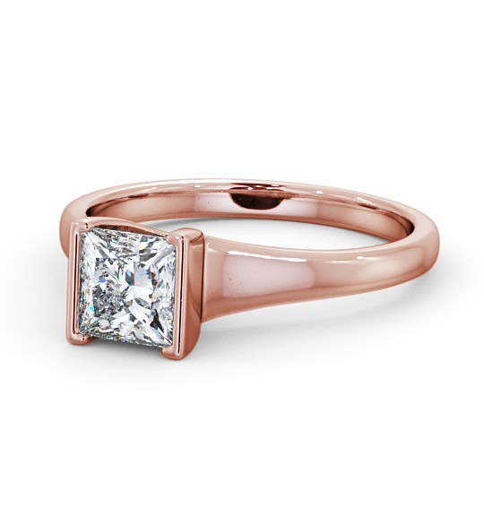  Princess Diamond Engagement Ring 9K Rose Gold Solitaire - Jupiter ENPR49_RG_THUMB2 