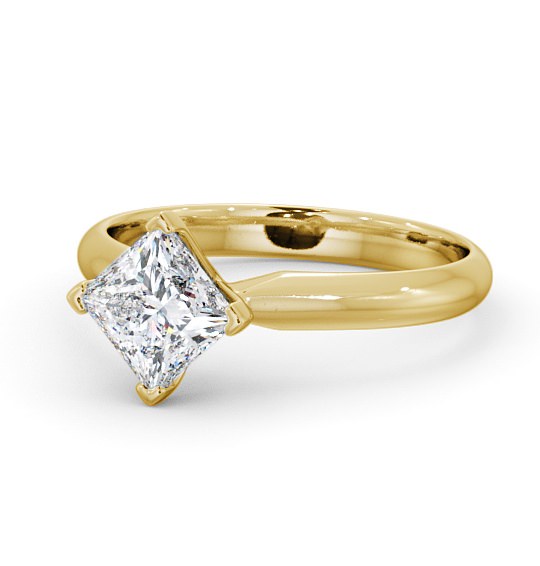  Princess Diamond Engagement Ring 18K Yellow Gold Solitaire - Durham ENPR50_YG_THUMB2 