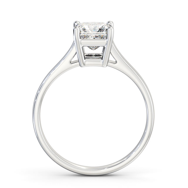 Princess Diamond Engagement Ring Platinum Solitaire - Ava ENPR51_WG_UP
